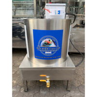 NỒI ĐIỆN NẤU PHỞ 100 LÍT CHIA 2 NGĂN CHỪA CHỖ TRỤNG INOX 304, TỦ ĐIỆN RỜI AN TOÀN VÀ TIẾT KIỆM ĐIỆN