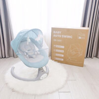 Nôi Điện Ru Ngủ Cho Bé Umoo - Ghế rung Xoay 360 Độ Sasa Thoải Mái Cho Bé