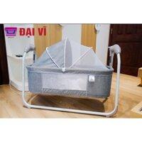 Nôi điện sơ sinh HAPPY có nhạc, có điều khiển, kết nối blutooth và cổng sạc dự phòng tiện lợi