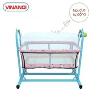 Nôi điện tự động cao cấp cho bé Vinanoi N35 - Hồng