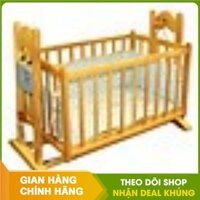 Nôi điện tự động cho bé VINANOI VNN201 - Gỗ thông màu tự nhiên - Chính Hãng