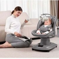 Nôi điện tự động cho bé Mastela cho trẻ sơ sinh đến 3 tuổi gồm 12 giai điệu nhạc, 5 loại chuyển động, trọng tải đến 15kg