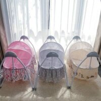 Nôi điện tự động điều khiển từ xa kết hợp nhạc trắng ru ngủ cho bé sơ sinh tới 2 tuổi Mastela SG239