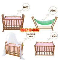 Nôi Điện Võng Gỗ Thông Tự Động 4 in 1 trẻ em VINANOI VNN301 - Vừa Làm Nôi Tự Động Vừa Làm Giường, Cũi, Võng