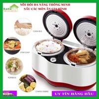 NỒI ĐÔI ĐA NĂNG THÔNG MINH MACAIIROOS NẤU CÁC MÓN ĂN GIA ĐÌNH "BAHAMAR" thông minh cùng lúc nấu 2 món, sử dụng nấu nhiều