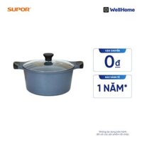 Nồi đúc vân đá xanh Supor DuraRock 24cm, dùng cho bếp từ