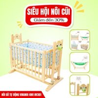 Nôi Em Bé 4in1 VINANOI - VNN301 Gỗ Thông Cao Cấp