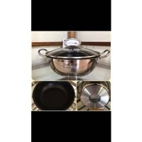 Nồi Fivestar Inox 304 phủ men chống dính 3 lớp đáy 22cm