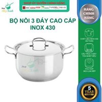 Nồi Fivestar Nắp Inox 26 cm - Tặng 5 Muỗng Ăn Inox - Bạc