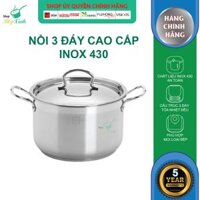 Nồi Fivestar Nắp Inox 30 cm - Tặng 5 Muỗng Ăn Inox - Bạc