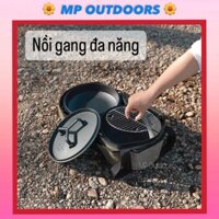 NỒI GANG CAMPINGMOON DO-28 ĐA NĂNG DU LỊCH DÃ NGOẠI CẮM TRẠI CAMPING OUTDOOR GLAMPING CÂU CÁ NẤU ĂN CHÈO SUP BƠI LỘI