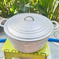 Nồi gang đúc thủ công nguyên khối, hàng VNXK size 28cm