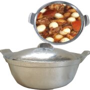 Nồi Gang Kho Cá Thịt Dày 2 Lớp Chống Bể Giữ Nhiệt Lâu Hơn ( Nhiều Kích Thước )