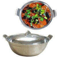 Nồi Gang Kho Cá Thịt Dày 2 Lớp Chống Bể Giữ Nhiệt Lâu Hơn số 2 loại 18cm