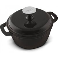 Nồi Gang Kho Cá Thịt Ninh Hầm Xương Nấu Cháo LT1207 Lamarrt - Phủ Gốm Tráng Men