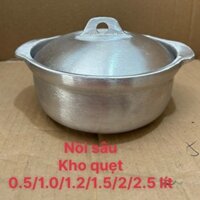 Nồi Gang Kho Cá Thịt. Tộ Sâu Bóng 0.5L-2.5L