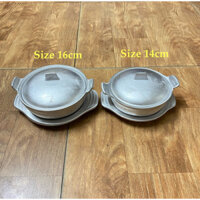 Nồi gang kho quẹt, nấu cơm niêu size 14,16cm kèm đế gang chống bể