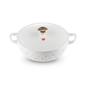 Nồi gang LeCreuset Heart Casserole Cerise 20cm