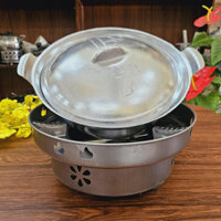 NỒI GANG, NỒI LẨU, kho thịt cá, làm các món hầm. Gang nguyên khối, xi bóng giúp tăng độ bền và giữ nhiệt lâu 23,25cm