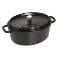 Nồi gang oval Staub màu đen 31cm - 5.5L