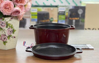 NỒI GANG STAUB COCOTTE SECOND CHOICE 28CM - 6,7L MÀU ĐỎ RƯỢU