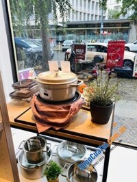 NỒI GANG STAUB CREAM XÁM 24 CM - Màu WHITE TRUFFLE.