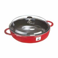 Nồi gang Staub Hexagon màu đỏ cherry 24cm - 2.4L