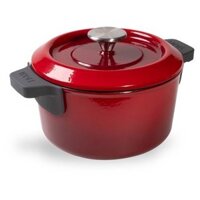 Nồi gang tròn có vung Woll Iron Pots 24 cm Chili Red (Đỏ)