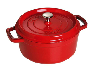 Nồi gang tròn Staub 10 cm – Màu đỏ cherry