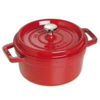 Nồi gang tròn Staub màu đỏ cherry 24cm - 3.8L