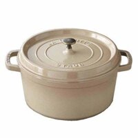 Nồi gang tròn Staub màu kem 26cm - 5.2L