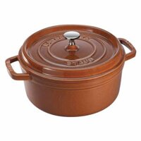 Nồi gang tròn Staub màu nâu vàng 24cm - 3.8L