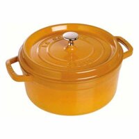 Nồi gang tròn Staub màu vàng 24cm - 3.8L