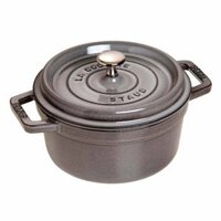 Nồi gang tròn Staub màu xám 16cm - 1.2L