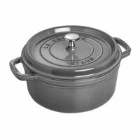 Nồi gang tròn Staub màu xám 18cm - 1.7L