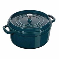 Nồi gang tròn Staub màu xanh ngọc 24cm - 3.8L