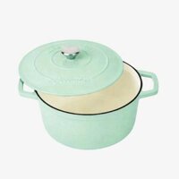 Nồi gang tròn tráng men sứ cao cấp Ciwete Alightgreen 27cm CI0101