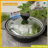 Nồi gang xông hơi, nồi gang vung kính, Nồi gang chế biến các món ăn từ đá cuội xông hơi