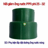 Nối giảm măng sông thu ống nước nóng PPR phi 32 X 25 – combo 10 cái – phụ kiện ống nước nóng, lạnh