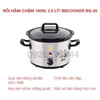 Nồi hầm chậm 160w, 2.5 lít BBCooker BS-25