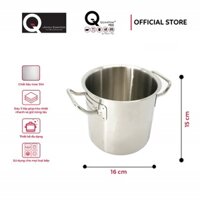 Nồi Hầm Inox Quantum-Pro 3L Đường Kính 16cm - Không Kèm Nắp