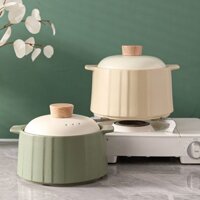 Nồi Hầm Kiểu Nhật, Bát Canh Gia Dụng Có Nắp, Bếp Gas Giá Trị Cao, Nồi Hầm Thông Dụng Chống Cháy Nổ Dễ Thương