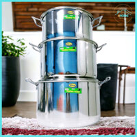 NỒI HẦM, LUỘC GÀ INOX CAO CẤP TRƯỜNG THÀNH NẤU ĐƯỢC BẾP TỪ NHIỀU SIZE 26CM, 28CM, 30CM - HUNGHOME