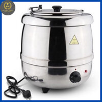 NỒI HÂM SOUP BUFFET MÀU TRẮNG INOX - NỒI Ủ TRÂN CHÂU 10L