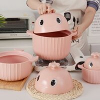 Nồi Hầm Thông Kho Nồi Hầm Dễ Thương Nồi Hầm Cá Voi Nhỏ Hoạt Hình Chịu Nhiệt Độ Cao Bếp Gốm Điện Gia Dụng Bếp Từ