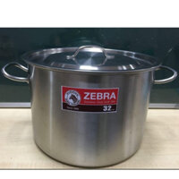Nồi hầm xương 1 đáy Zebra 32x23cm-18.5L-171132 inox 304 hàng Thái Lan cao cấp