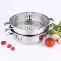 Nồi hấp 2 tầng đa năng 28cm ( sử dụng bếp từ và bếp ga)