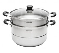 Nồi hấp 2 tầng Inox Lock&Lock LLH1282 - Hàng chính hãng