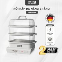 Nồi Hấp 3 Tầng 18L Lebenlang LBEL5031 | Nồi Hấp Điện Đa Năng Siêu Tiện Lợi, 900W - Hàng Chính Hãng