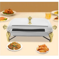 Nồi hấp chữ nhật Inox 2.4 lít, 2.9 lít, khay hấp cầy cá và thịt thú rừng (giúp giữ nóng) sạng trọng